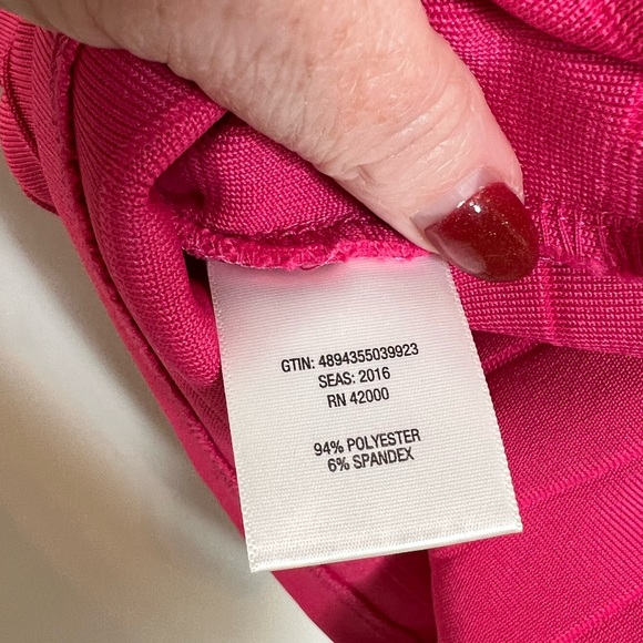 NICKI MINAJ Fitted Barbiecore Bodycon Club Party Cocktail Sexy Mini Dress Small - Picture 7 of 7